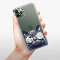 iSaprio Silikónové puzdro - Crazy Cat 01 pre Apple iPhone 11 Pro Max