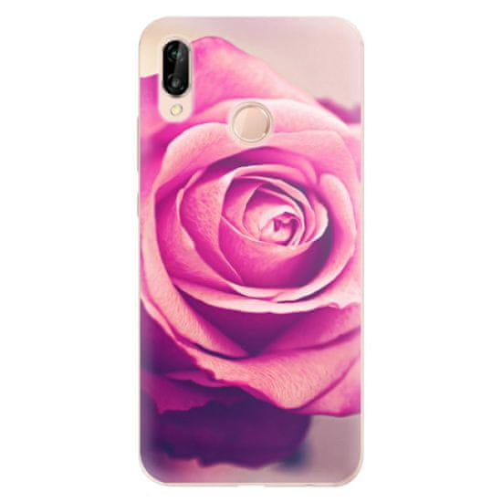 iSaprio Silikónové puzdro - Pink Rose pre Huawei P20 Lite