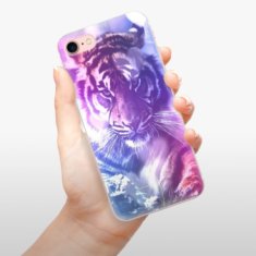 iSaprio Silikónové puzdro - Purple Tiger pre Apple iPhone 7 / 8