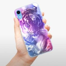 iSaprio Silikónové puzdro - Purple Tiger pre Apple iPhone Xr