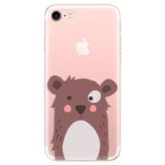 iSaprio Silikónové puzdro - Brown Bear pre Apple iPhone 7 / 8