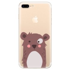 iSaprio Silikónové puzdro - Brown Bear pre Apple iPhone 7 Plus / 8 Plus