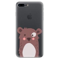 iSaprio Silikónové puzdro - Brown Bear pre Apple iPhone 7 Plus / 8 Plus