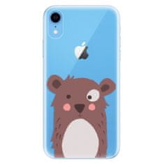 iSaprio Silikónové puzdro - Brown Bear pre Apple iPhone Xr