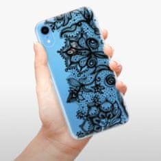 iSaprio Silikónové puzdro - Black Lace pre Apple iPhone Xr