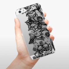 iSaprio Silikónové puzdro - Black Lace pre Apple iPhone 5/5S/SE