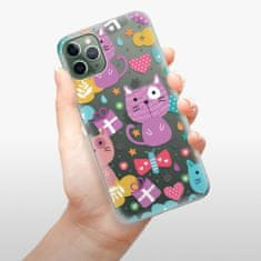 iSaprio Silikónové puzdro - Cat pattern 01 pre Apple iPhone 11 Pro Max