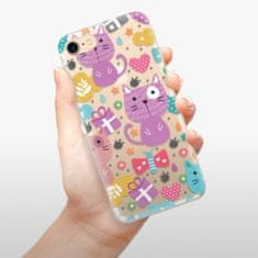 iSaprio Silikónové puzdro - Cat pattern 01 pre Apple iPhone 7 / 8