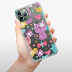 iSaprio Silikónové puzdro - Cat pattern 01 pre Apple iPhone 11 Pro