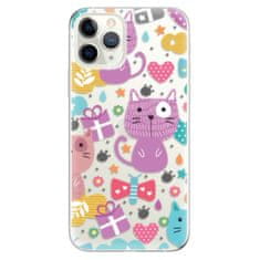 iSaprio Silikónové puzdro - Cat pattern 01 pre Apple iPhone 11 Pro