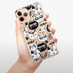 iSaprio Silikónové puzdro - Cat pattern 03 pre Apple iPhone 11 Pro