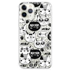 iSaprio Silikónové puzdro - Cat pattern 03 pre Apple iPhone 11 Pro