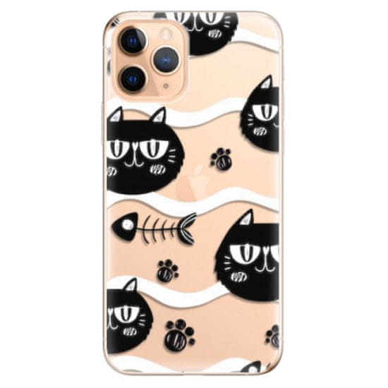 iSaprio Silikónové puzdro - Cat pattern 04 pre Apple iPhone 11 Pro