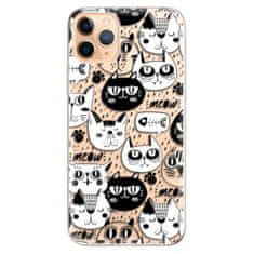 iSaprio Silikónové puzdro - Cat pattern 03 pre Apple iPhone 11 Pro Max