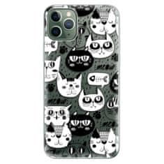 iSaprio Silikónové puzdro - Cat pattern 03 pre Apple iPhone 11 Pro Max