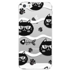 iSaprio Silikónové puzdro - Cat pattern 04 pre Apple iPhone 5/5S/SE