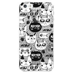 iSaprio Silikónové puzdro - Cat pattern 03 pre Apple iPhone 5/5S/SE