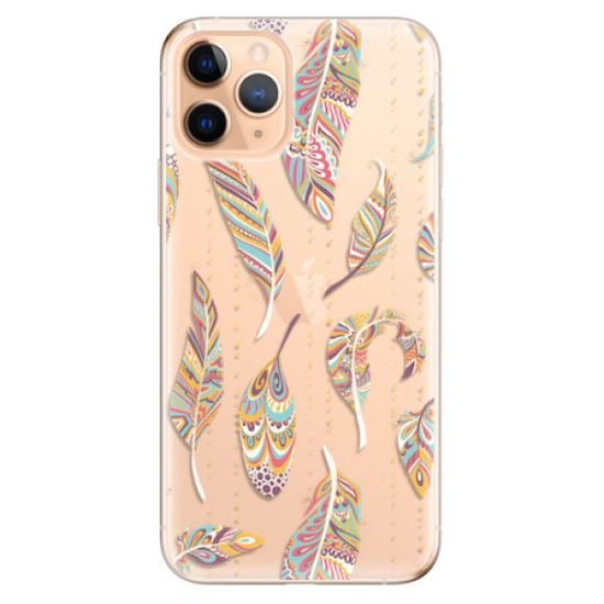 iSaprio Silikónové puzdro - Feather pattern 02 pre Apple iPhone 11 Pro