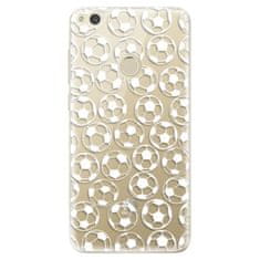 iSaprio Silikónové puzdro - Football pattern - white pre Huawei P9 Lite (2017)