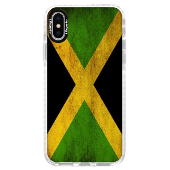 iSaprio Silikónové puzdro s bumperom - Flag of Jamaica pre Apple iPhone X