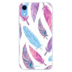 iSaprio Silikónové puzdro - Feather Pattern 10 pre Apple iPhone XR