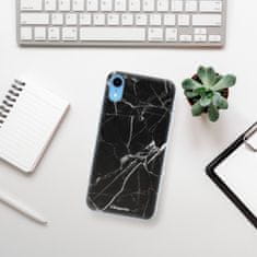 iSaprio Silikónové puzdro - Black Marble 18 pre Apple iPhone XR