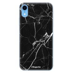 iSaprio Silikónové puzdro - Black Marble 18 pre Apple iPhone XR