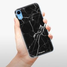 iSaprio Silikónové puzdro - Black Marble 18 pre Apple iPhone XR