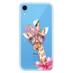 iSaprio Silikónové puzdro - Lady Giraffe pre Apple iPhone XR