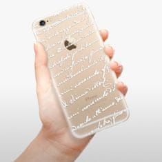 iSaprio Silikónové puzdro - Handwriting 01 - white pre Apple iPhone 6 Plus
