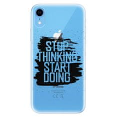 iSaprio Silikónové puzdro - Start Doing - black pre Apple iPhone XR