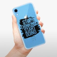 iSaprio Silikónové puzdro - Start Doing - black pre Apple iPhone XR