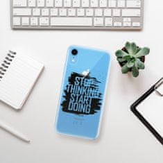 iSaprio Silikónové puzdro - Start Doing - black pre Apple iPhone XR