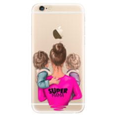 iSaprio Silikónové puzdro - Super Mama - Two Boys pre Apple iPhone 6 Plus