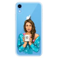 iSaprio Silikónové puzdro - Coffe Now - Brunette pre Apple iPhone XR