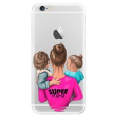 iSaprio Silikónové puzdro - Super Mama - Boy and Girl pre Apple iPhone 6 Plus