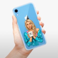 iSaprio Silikónové puzdro - Coffe Now - Blond pre Apple iPhone XR