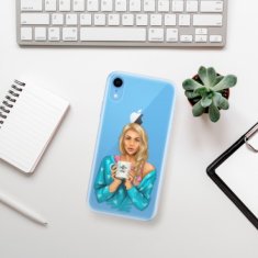 iSaprio Silikónové puzdro - Coffe Now - Blond pre Apple iPhone XR