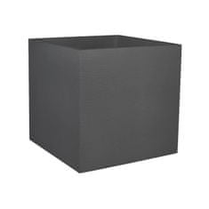 shumee EDA PLASTIQUE Štvorcový grafitový box - 57 l - 49,5 x 49,5 x 49,5 cm - antracitovo sivý