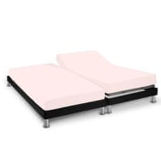 VERVELEY SOLEIL D'OCRE Súprava 2 rovnakých obliečok na posteľ, 100% bavlna, čelo postele a vyvýšené nohy, 2x80x200 cm, jednofarebná ružová