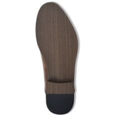 Vidaxl Pánske šnurovacie členkové topánky, hnedé, veľkosť 41, PU koža