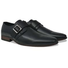 Vidaxl Pánske topánky s prackou, čierne, veľkosť 41, PU koža