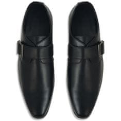 Vidaxl Pánske topánky s prackou, čierne, veľkosť 44, PU koža