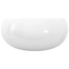 Petromila vidaXL Umývadlo, okrúhle, keramika, biele 40x15 cm