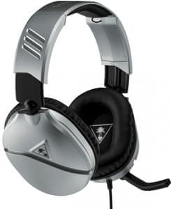 Turtle Beach Recon 70, strieborná (TBS-2655-02) drôtové pripojenie windows sonic 40mm meniče bezchybný zvuk