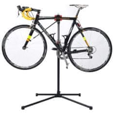 Vidaxl Stojan na opravu bicykla 104x68x(110-190) cm oceľový čierny