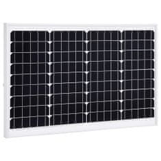 Vidaxl Solárny panel hliník a bezpečnostné sklo 40 W monokryštalický