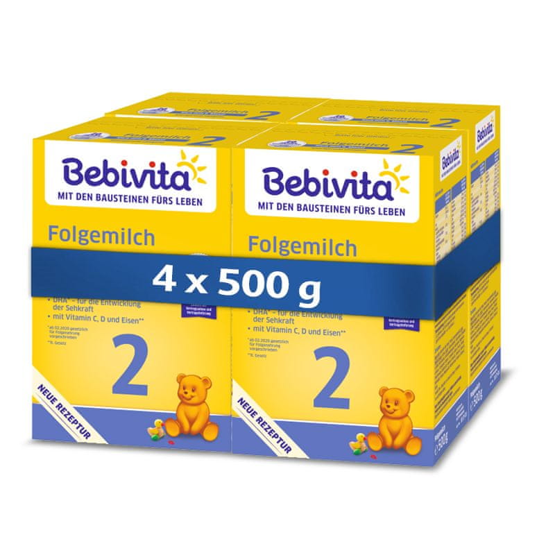 Bebivita Pokračovacie MKV od uk. 6. mesiaca 4x 500g