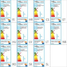 Vidaxl Stropné svietidlo, biele akrýlové krištáľové tienidlá, 3 G9 žiarovky