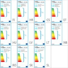 Vidaxl Čierny kovový luster so starožitným vzhľadom, 8 x žiarovky E14